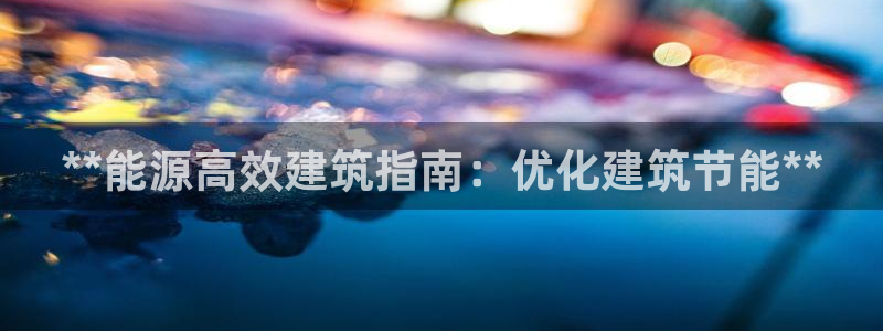 谁知道e尊国际的网址：**能源高效建筑指南：优化建筑节能**