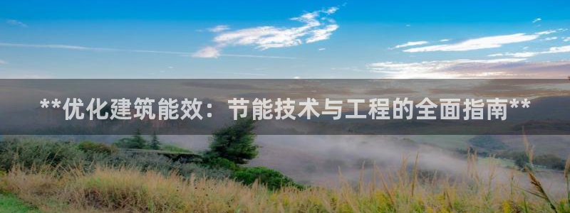 e尊体育：**优化建筑能效：节能技术与工程的全面指南**