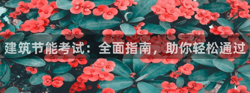 e尊国际是个黑网：建筑节能考试：全面指南，助你轻松通过