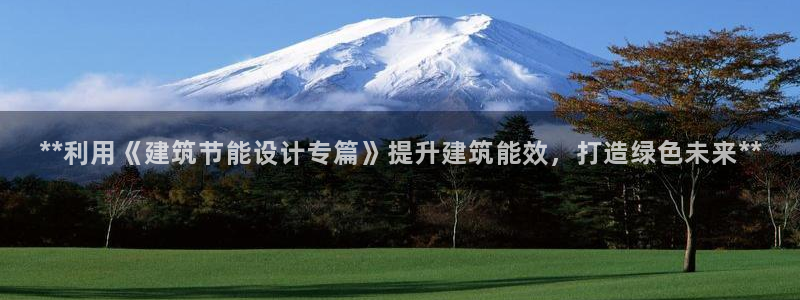 e尊平台：**利用《建筑节能设计专篇》提升建筑能效，打造绿色未来**