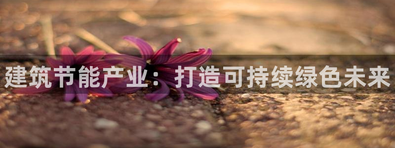 E尊国际：建筑节能产业：打造可持续绿色未来