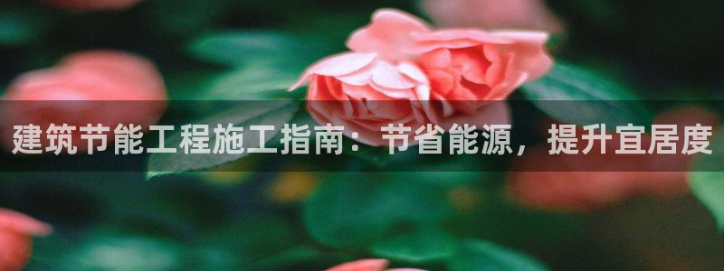 e尊电竞：建筑节能工程施工指南：节省能源，提升宜居度