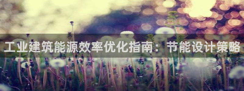 e尊国际-可可计划：工业建筑能源效率优化指南：节能设计策略