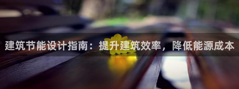 e尊国际官网app：建筑节能设计指南：提升建筑效率，降低能源成本