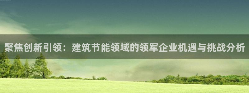 e尊电竞：聚焦创新引领：建筑节能领域的领军企业机遇与挑战分析