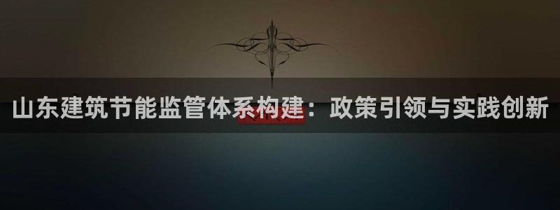 e尊国际可靠吗：山东建筑节能监管体系构建：政策引领与实践创新