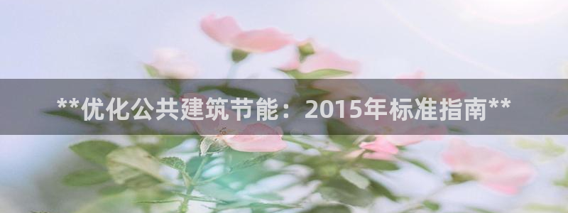 e尊国际客户端下载：**优化公共建筑节能：2015年标准指南**