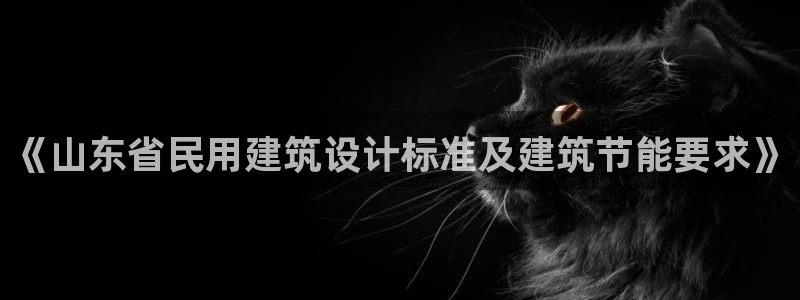 e尊国际-e尊国际官网：《山东省民用建筑设计标准及建筑节能要求》