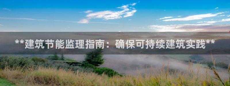 e尊国际客户端：**建筑节能监理指南：确保可持续建筑实践**