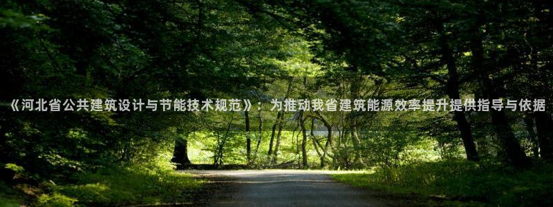 e尊国际-e尊国际官网：《河北省公共建筑设计与节能技术规范》：为推动我省建筑能源效率提升提供指导与依据