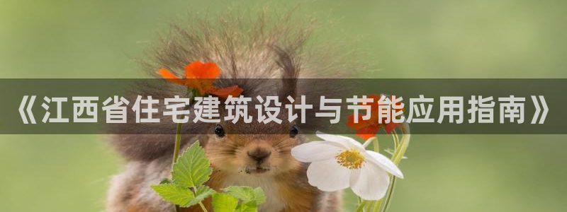e尊电竞：《江西省住宅建筑设计与节能应用指南》