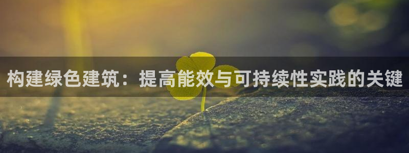 e尊国际客户端下载：构建绿色建筑：提高能效与可持续性实践的关键