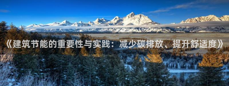 e尊国际客户端：《建筑节能的重要性与实践：减少碳排放、提升舒适度》