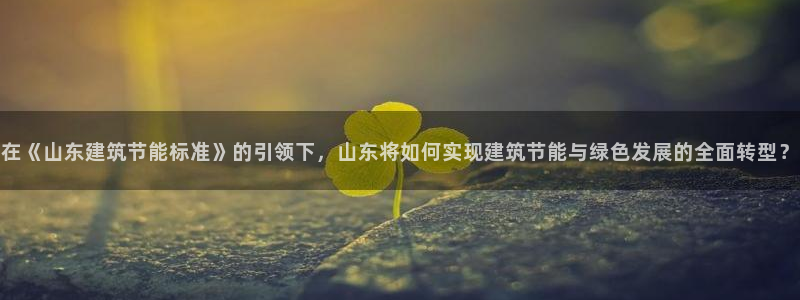 e尊国际是个黑网：在《山东建筑节能标准》的引领下，山东将如何实现建筑节能与绿色发展的全面转型？