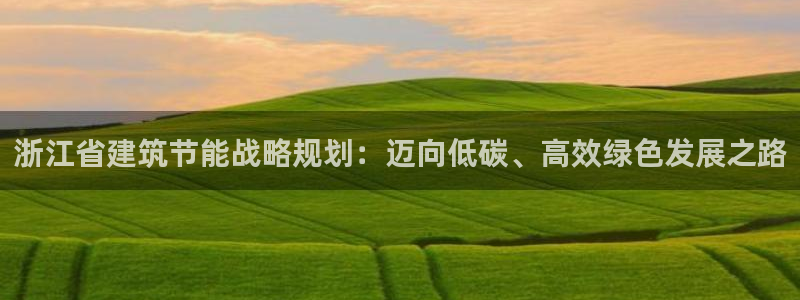 e尊国际官方网站：浙江省建筑节能战略规划：迈向低碳、高效绿色发展之路